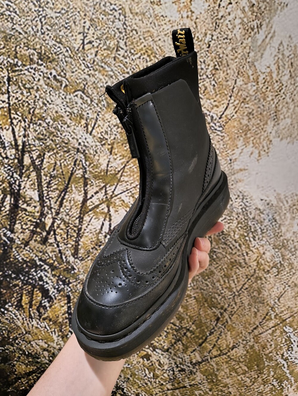 Dr. Martens Jemison Wing Tip Zip Up Oxford Chukka Boots Size 7-7.5 - Picture 3 of 11